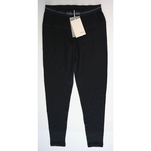 Icebreaker Women's Sz Large Black Merino 260 Tech High Rise Leggings - Picture 1 of 11